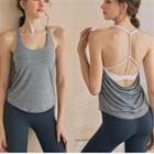 Sport Mock Two Piece Camisole Top