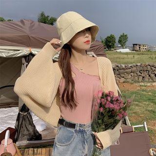 One-shoulder Tank Top / Cardigan
