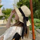 Bow Straw Cap As Shown In Figure - M (56-58cm)