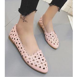 Heart Cut Out Flats