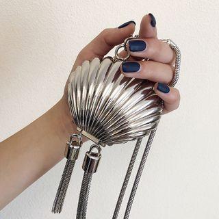 Shell Crossbody Bag Silver - One Size