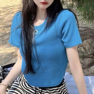 Short-sleeve T-shirt / Striped Pants