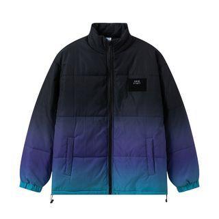 Gradient Padding Zip Jacket