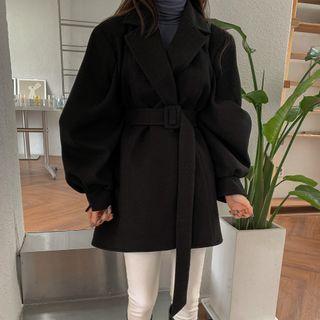 Buckled Woolen Coat