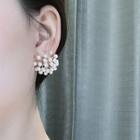 Faux Pearl Earring Ae1737 - 1 Pair - Gypsophila - One Size