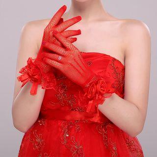 Flower Wedding Gloves