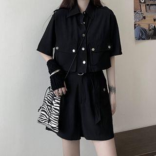 Short-sleeve Pocket Shirt / Shorts / Set