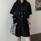 Short-sleeve Pocket Shirt / Shorts / Set