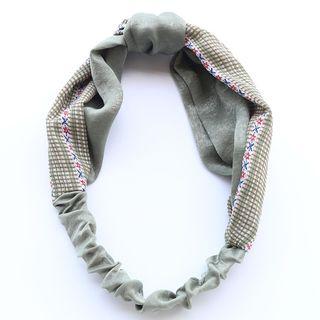 Print Knot Headband Pea Green - One Size