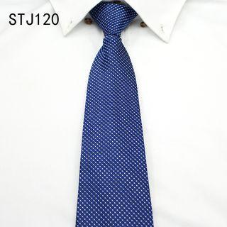 Pre-tied Dotted Neck Tie (8cm) Stj120 - One Size