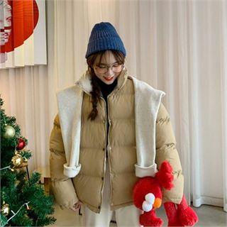 Hooded Trim Padded Jacket