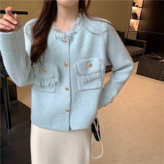 Tasseled Button-up Jacket