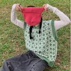 Round-neck Printed Oversize Vest