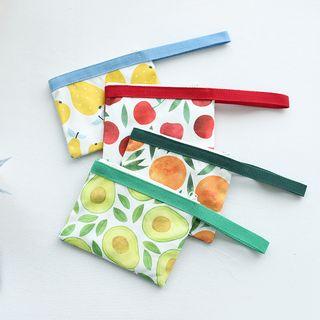 Fruits Printed Canvas Clutch Bag