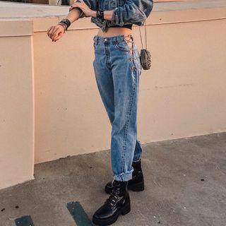 Chained Boot-cut Jeans