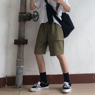 Plain Layered Shorts