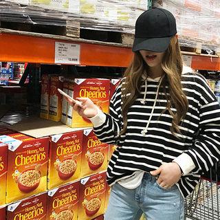 Stripe Loose-fit Hoodie