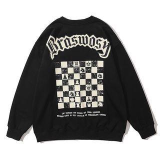 Chess Print Sweatshirt