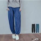 Loose Fit Cuff Gather Pants