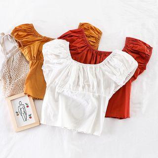 Plain Cropped Blouse