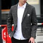 Mustache Embroidered Blazer
