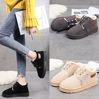 Lace Up Ankle Snow Boots