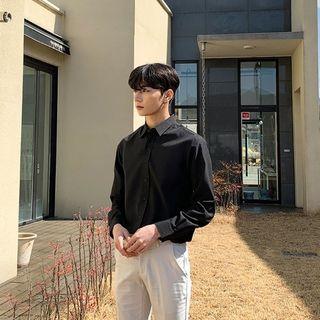 Round-hem Shirt In 11 Colors