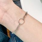 Alloy Bracelet 1 Piece - Silver - One Size