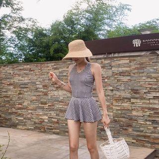 Check Swim Dress