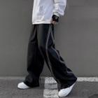 Contrast Stitching Loose Fit Pants
