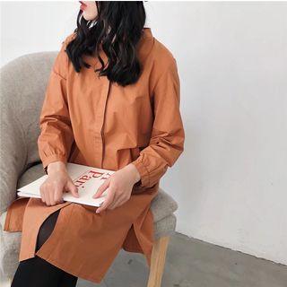 Drawstring Long Shirt