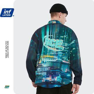 City-print Loose Shirt