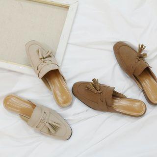 Tassel Low Heel Mules