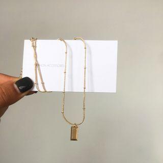 Bar Necklace 1 Pc - Necklace - Gold - One Size