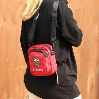 Embroidered Owl Crossbody Bag