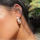Faux Pearl Ear Stud Ear Stud - White - One Size