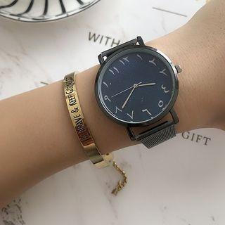 Arabic Numerals Milanese Strap Watch