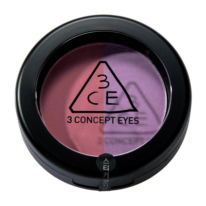 3 Concept Eyes - Duo Color Face Blush (crème De Violette) 5g