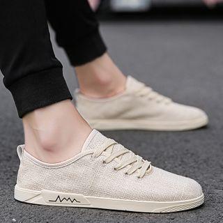 Plain Linen Sneakers