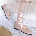 Ankle Tie Ballerina Flats