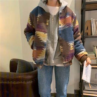 Pattern Printed Coat Jacket - One Size