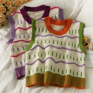 Slim-fit Cropped Knit Vest
