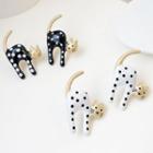 Dotted Cat Alloy Earring