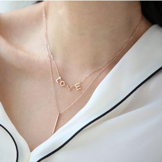 Layered Necklace As Shown In Figure - One Size