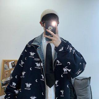 Paneled Printed Jacket
