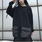 Flap-pocket Pullover Black - One Size
