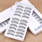 False Eyelashes (10 Pairs) Set Of 10 - Random - One Size