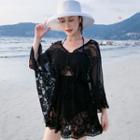 Bikini Top / Bottom / Batwing-sleeve Lace Top / Set