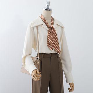 Set: Plain Blouse + Tie
