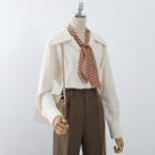 Set: Plain Blouse + Tie
